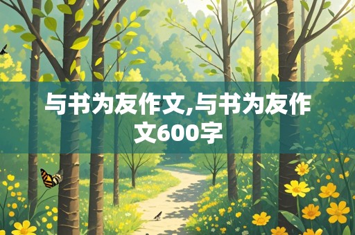 与书为友作文,与书为友作文600字