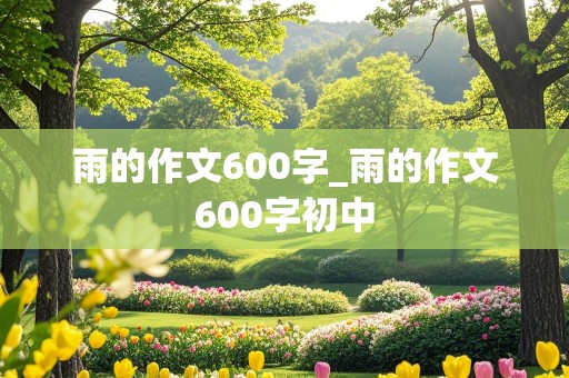 雨的作文600字_雨的作文600字初中