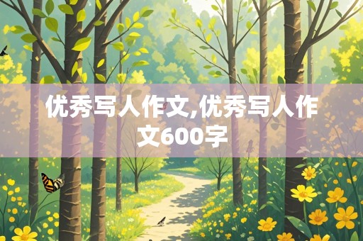 优秀写人作文,优秀写人作文600字