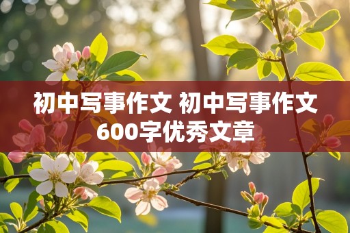 初中写事作文 初中写事作文600字优秀文章