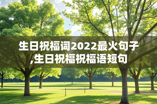 生日祝福词2022最火句子,生日祝福祝福语短句