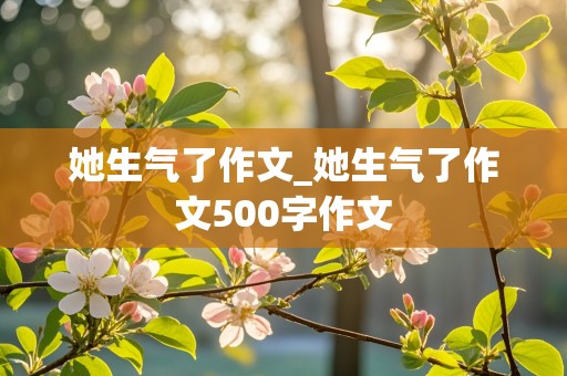 她生气了作文_她生气了作文500字作文