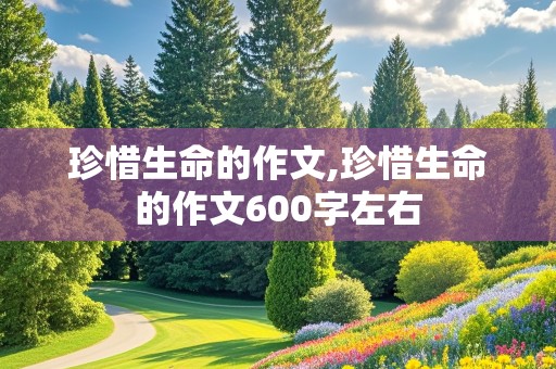 珍惜生命的作文,珍惜生命的作文600字左右