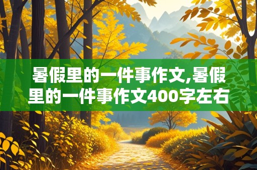 暑假里的一件事作文,暑假里的一件事作文400字左右