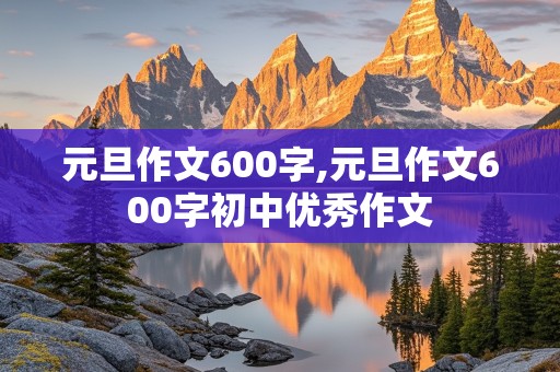 元旦作文600字,元旦作文600字初中优秀作文