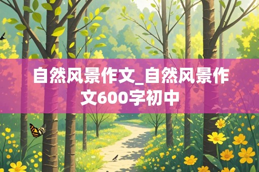 自然风景作文_自然风景作文600字初中