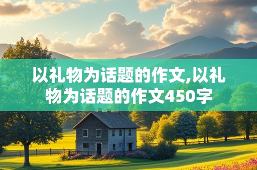 以礼物为话题的作文,以礼物为话题的作文450字