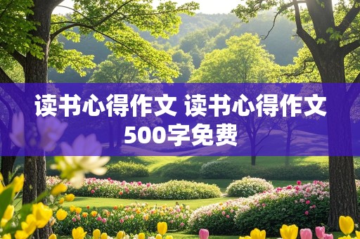 读书心得作文 读书心得作文500字免费