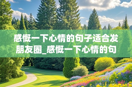 感慨一下心情的句子适合发朋友圈_感慨一下心情的句子适合发朋友圈  杂句子