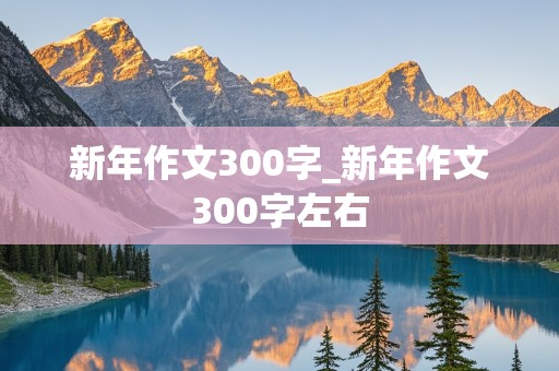 新年作文300字_新年作文300字左右