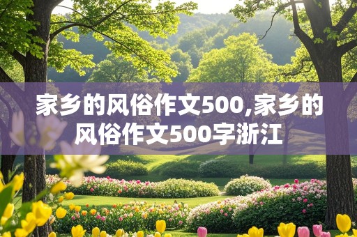 家乡的风俗作文500,家乡的风俗作文500字浙江