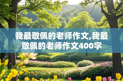 我最敬佩的老师作文,我最敬佩的老师作文400字