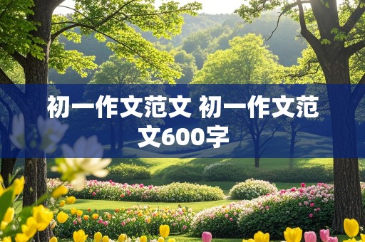 初一作文范文 初一作文范文600字