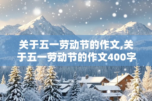 关于五一劳动节的作文,关于五一劳动节的作文400字左右