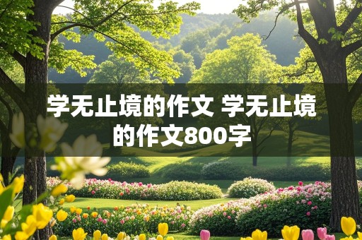 学无止境的作文 学无止境的作文800字