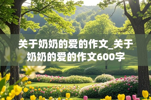 关于奶奶的爱的作文_关于奶奶的爱的作文600字