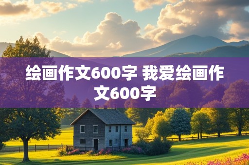 绘画作文600字 我爱绘画作文600字