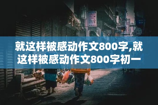 就这样被感动作文800字,就这样被感动作文800字初一