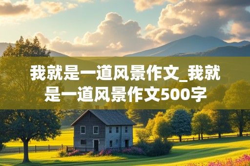 我就是一道风景作文_我就是一道风景作文500字