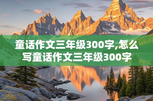 童话作文三年级300字,怎么写童话作文三年级300字