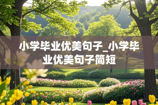 小学毕业优美句子_小学毕业优美句子简短