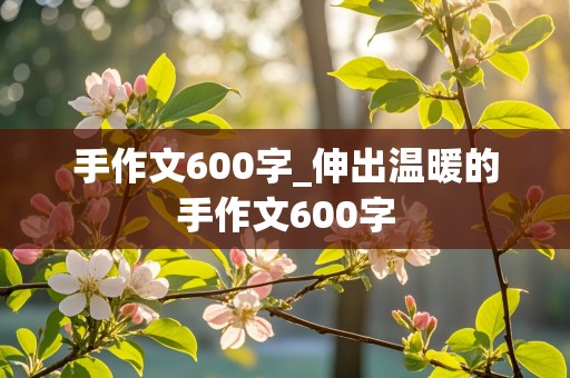 手作文600字_伸出温暖的手作文600字