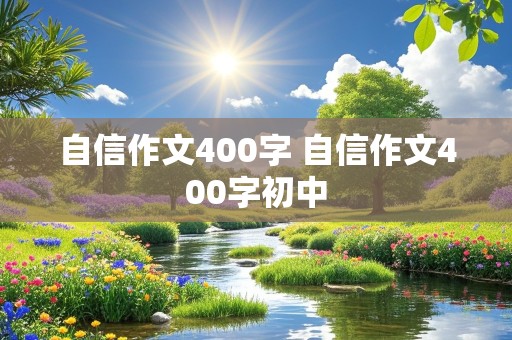 自信作文400字 自信作文400字初中