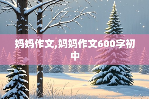 妈妈作文,妈妈作文600字初中