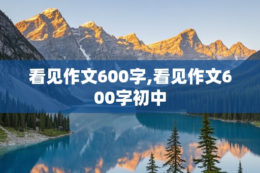 看见作文600字,看见作文600字初中