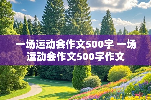 一场运动会作文500字 一场运动会作文500字作文