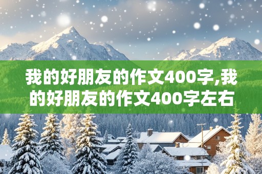 我的好朋友的作文400字,我的好朋友的作文400字左右