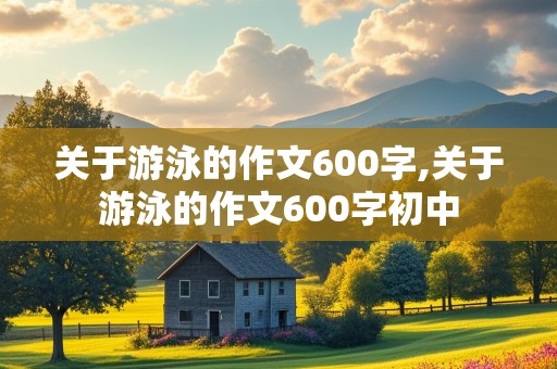 关于游泳的作文600字,关于游泳的作文600字初中