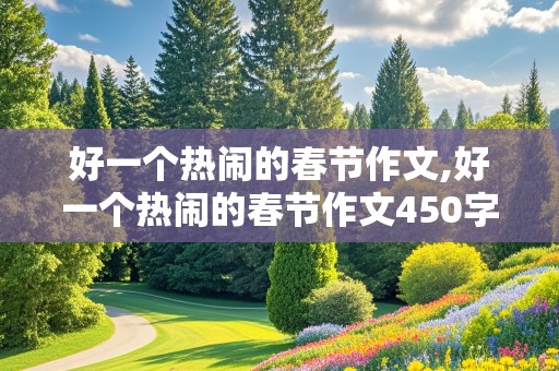 好一个热闹的春节作文,好一个热闹的春节作文450字