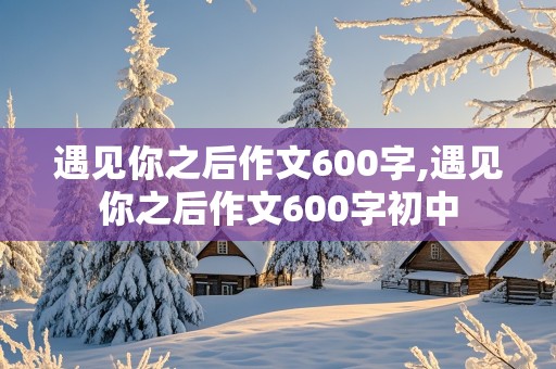 遇见你之后作文600字,遇见你之后作文600字初中