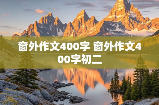 窗外作文400字 窗外作文400字初二