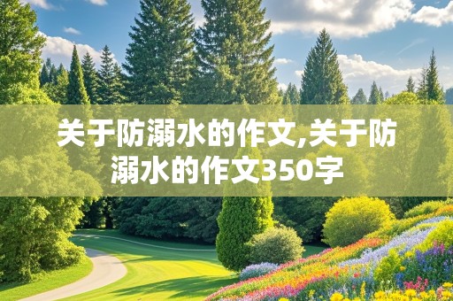 关于防溺水的作文,关于防溺水的作文350字