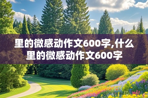 里的微感动作文600字,什么里的微感动作文600字