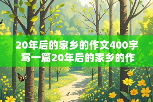 20年后的家乡的作文400字 写一篇20年后的家乡的作文400字