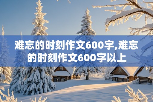 难忘的时刻作文600字,难忘的时刻作文600字以上