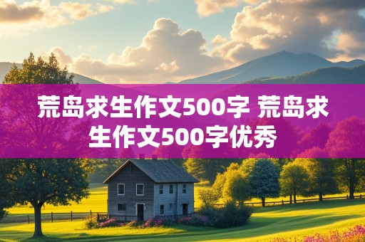 荒岛求生作文500字 荒岛求生作文500字优秀