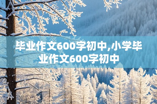 毕业作文600字初中,小学毕业作文600字初中