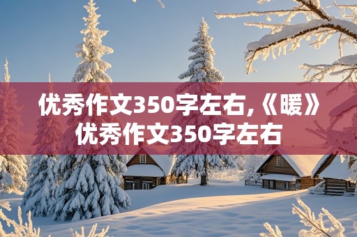 优秀作文350字左右,《暖》优秀作文350字左右