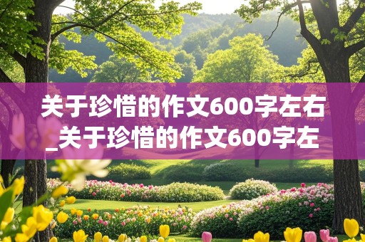 关于珍惜的作文600字左右_关于珍惜的作文600字左右五年级