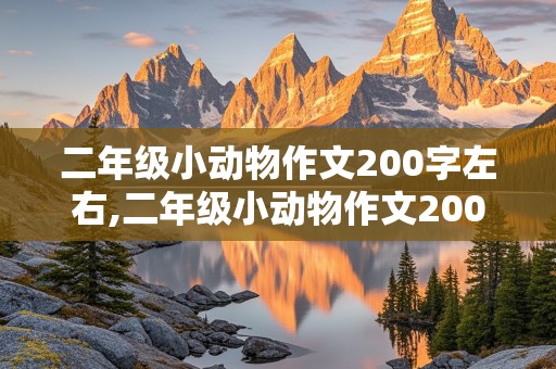 二年级小动物作文200字左右,二年级小动物作文200字左右小乌龟怎么写