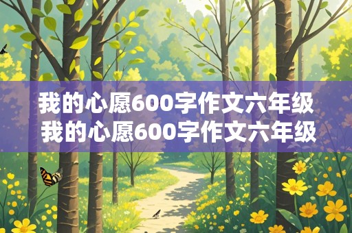 我的心愿600字作文六年级 我的心愿600字作文六年级下册