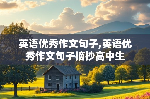 英语优秀作文句子,英语优秀作文句子摘抄高中生