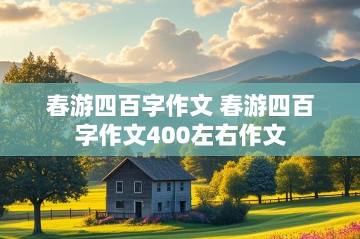 春游四百字作文 春游四百字作文400左右作文