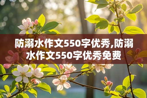 防溺水作文550字优秀,防溺水作文550字优秀免费