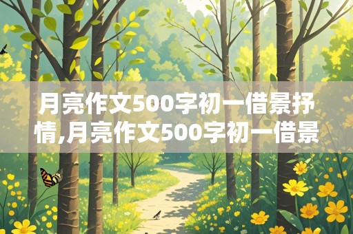 月亮作文500字初一借景抒情,月亮作文500字初一借景抒情范文