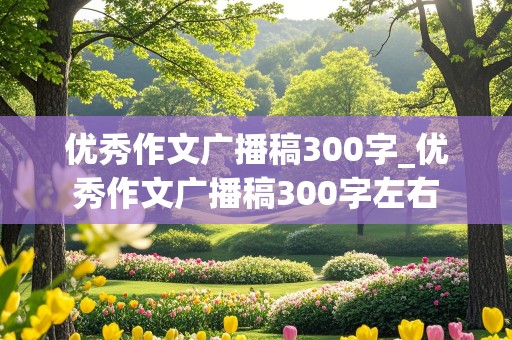 优秀作文广播稿300字_优秀作文广播稿300字左右